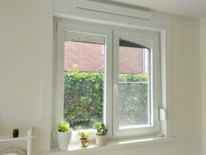 PVC ramen met opbouwrolluik